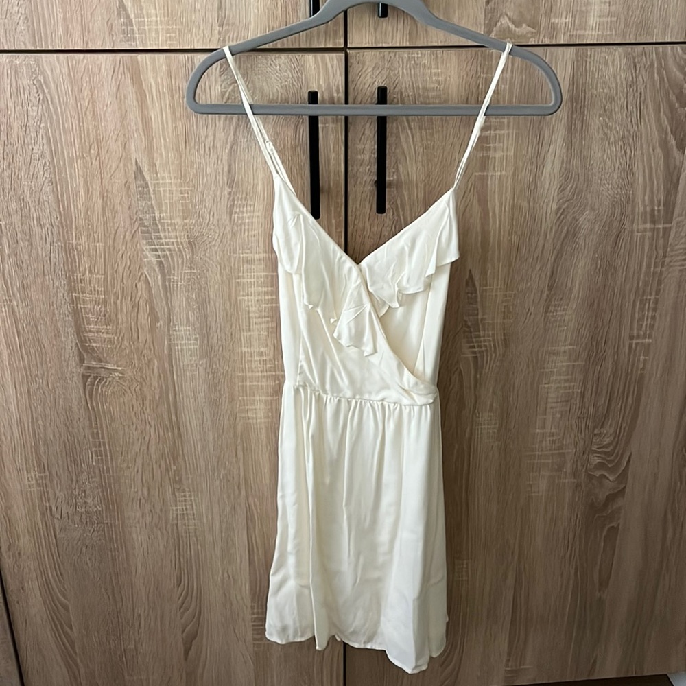 White mini dress